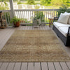 Piper Looms Chantille Geometric ACN2060 Khaki Machine Washable Area Rug Outdoor Lifestyle Image Feature
