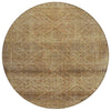 Piper Looms Chantille Geometric ACN2060 Khaki Machine Washable Area Rug Round Main Image