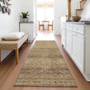 Piper Looms Chantille Geometric ACN2060 Khaki Machine Washable Area Rug Runner Lifestyle Image Feature