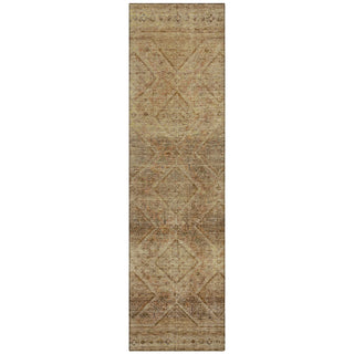 Piper Looms Chantille Geometric ACN2060 Khaki Machine Washable Area Rug Runner Main Image