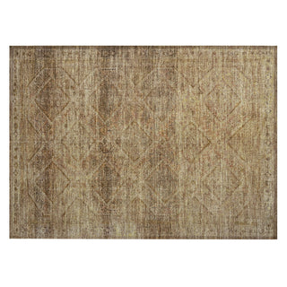 Piper Looms Chantille Geometric ACN2060 Khaki Machine Washable Area Rug Scatter Main Image