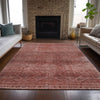 Piper Looms Chantille Geometric ACN2060 Pink Machine Washable Area Rug Lifestyle Image Feature