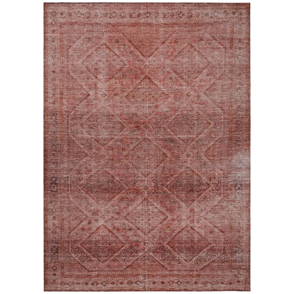 Piper Looms Chantille Geometric ACN2060 Pink Machine Washable Area Rug main image