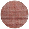 Piper Looms Chantille Geometric ACN2060 Pink Machine Washable Area Rug Round Main Image