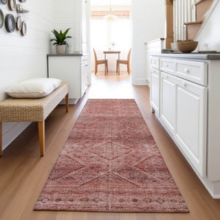 Piper Looms Chantille Geometric ACN2060 Pink Machine Washable Area Rug Runner Lifestyle Image Feature