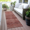 Piper Looms Chantille Geometric ACN2060 Pink Machine Washable Area Rug Runner Outdoor Lifestyle Image Feature