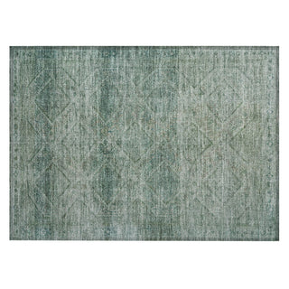 Piper Looms Chantille Geometric ACN2060 Teal Machine Washable Area Rug Scatter Main Image