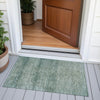 Piper Looms Chantille Geometric ACN2060 Teal Machine Washable Area Rug Scatter Outdoor Lifestyle Image Feature
