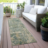 Piper Looms Chantille Abstract ACN2061 Aloe Machine Washable Area Rug Runner Outdoor Lifestyle Image Feature