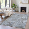 Piper Looms Chantille Abstract ACN2061 Blue Machine Washable Area Rug Lifestyle Image Feature