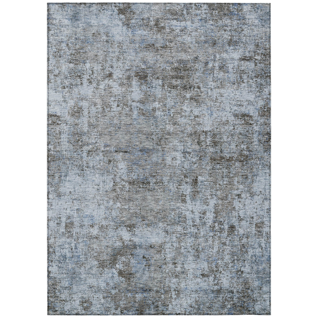 Piper Looms Chantille Abstract ACN2061 Blue Machine Washable Area Rug main image