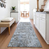 Piper Looms Chantille Abstract ACN2061 Blue Machine Washable Area Rug Runner Lifestyle Image Feature