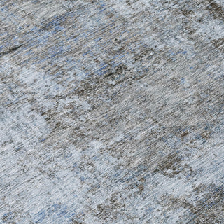 Piper Looms Chantille Abstract ACN2061 Blue Machine Washable Area Rug Swatch Image