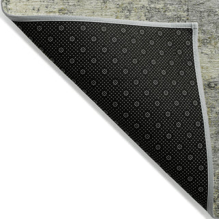 Piper Looms Chantille Abstract ACN2061 Pewter Machine Washable Area Rug Backing Image