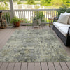 Piper Looms Chantille Abstract ACN2061 Pewter Machine Washable Area Rug Outdoor Lifestyle Image Feature