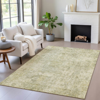 Piper Looms Chantille Abstract ACN2061 Sage Machine Washable Area Rug Lifestyle Image Feature