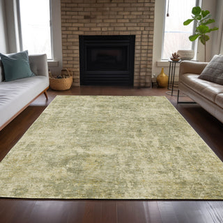 Piper Looms Chantille Abstract ACN2061 Sage Machine Washable Area Rug Lifestyle Image Feature