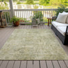Piper Looms Chantille Abstract ACN2061 Sage Machine Washable Area Rug Outdoor Lifestyle Image Feature