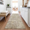 Piper Looms Chantille Abstract ACN2061 Taupe Machine Washable Area Rug Runner Lifestyle Image Feature