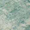 Piper Looms Chantille Abstract ACN2061 Teal Machine Washable Area Rug Swatch Image