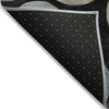 Piper Looms Chantille Geometric ACN2062 Black Machine Washable Area Rug Backing Image