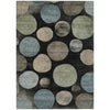 Piper Looms Chantille Geometric ACN2062 Black Machine Washable Area Rug main image