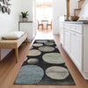 Piper Looms Chantille Geometric ACN2062 Black Machine Washable Area Rug Runner Lifestyle Image Feature