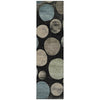 Piper Looms Chantille Geometric ACN2062 Black Machine Washable Area Rug Runner Main Image