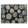 Piper Looms Chantille Geometric ACN2062 Black Machine Washable Area Rug Scatter Main Image