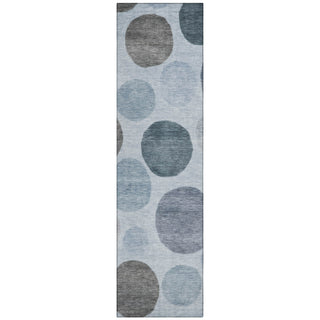 Piper Looms Chantille Geometric ACN2062 Blue Machine Washable Area Rug Runner Main Image