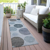 Piper Looms Chantille Geometric ACN2062 Blue Machine Washable Area Rug Runner Outdoor Lifestyle Image Feature