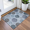 Piper Looms Chantille Geometric ACN2062 Blue Machine Washable Area Rug Scatter Lifestyle Image Feature