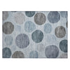 Piper Looms Chantille Geometric ACN2062 Blue Machine Washable Area Rug Scatter Main Image