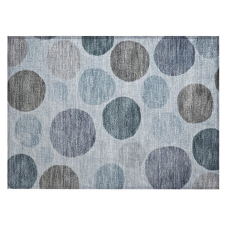 Piper Looms Chantille Geometric ACN2062 Blue Machine Washable Area Rug Scatter Main Image