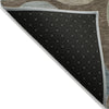 Piper Looms Chantille Geometric ACN2062 Chocolate Machine Washable Area Rug Backing Image