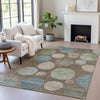 Piper Looms Chantille Geometric ACN2062 Chocolate Machine Washable Area Rug Lifestyle Image Feature