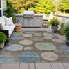 Piper Looms Chantille Geometric ACN2062 Chocolate Machine Washable Area Rug Outdoor Lifestyle Image Feature