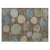 Piper Looms Chantille Geometric ACN2062 Chocolate Machine Washable Area Rug Scatter Main Image