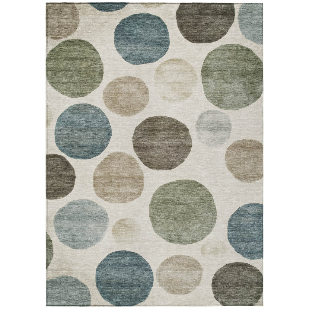 Piper Looms Chantille Geometric ACN2062 Ivory Machine Washable Area Rug main image