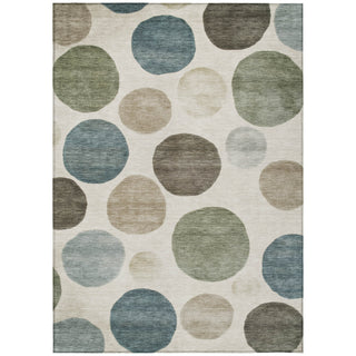 Piper Looms Chantille Geometric ACN2062 Ivory Machine Washable Area Rug main image