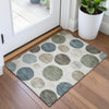 Piper Looms Chantille Geometric ACN2062 Ivory Machine Washable Area Rug Scatter Lifestyle Image Feature