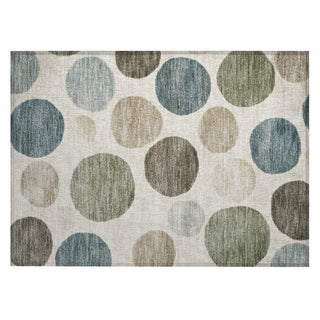 Piper Looms Chantille Geometric ACN2062 Ivory Machine Washable Area Rug Scatter Main Image
