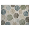 Piper Looms Chantille Geometric ACN2062 Khaki Machine Washable Area Rug Scatter Main Image