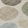 Piper Looms Chantille Geometric ACN2062 Khaki Machine Washable Area Rug Swatch Image