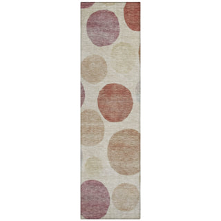 Piper Looms Chantille Geometric ACN2062 Salmon Machine Washable Area Rug Runner Main Image