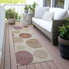 Piper Looms Chantille Geometric ACN2062 Salmon Machine Washable Area Rug Runner Outdoor Lifestyle Image Feature