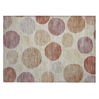 Piper Looms Chantille Geometric ACN2062 Salmon Machine Washable Area Rug Scatter Main Image