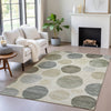 Piper Looms Chantille Geometric ACN2062 Taupe Machine Washable Area Rug Lifestyle Image Feature
