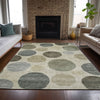 Piper Looms Chantille Geometric ACN2062 Taupe Machine Washable Area Rug Lifestyle Image Feature
