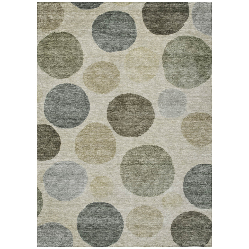 Piper Looms Chantille Geometric ACN2062 Taupe Machine Washable Area Rug main image
